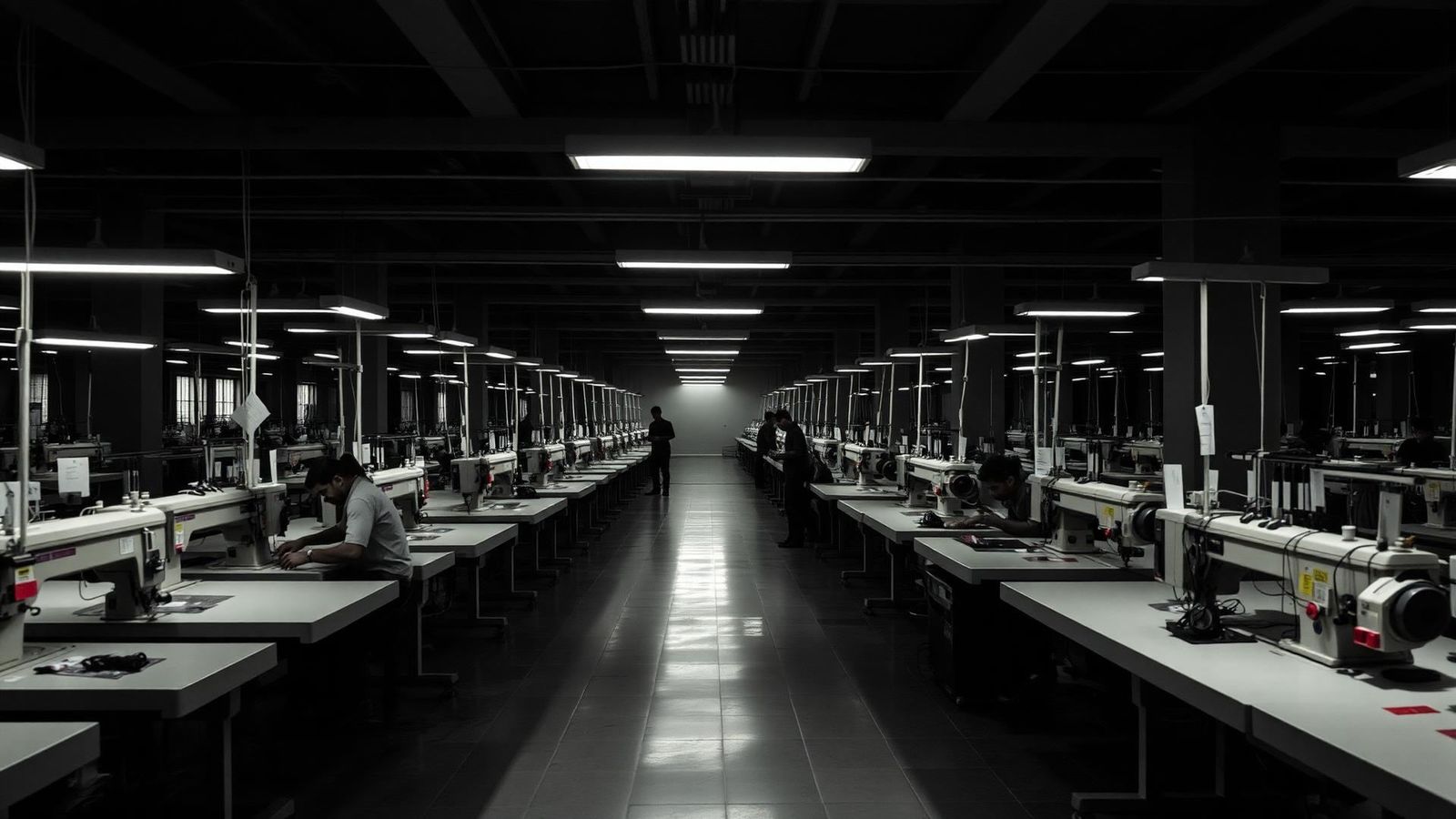 Garment production floor in a Bangladesh apparel factory